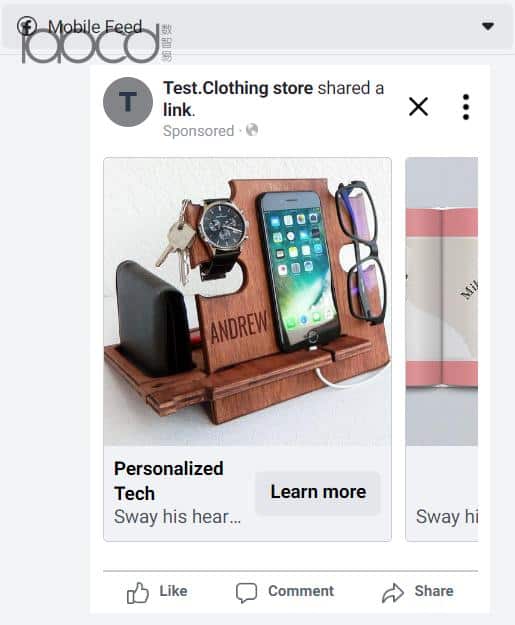 Facebook 輪播廣告