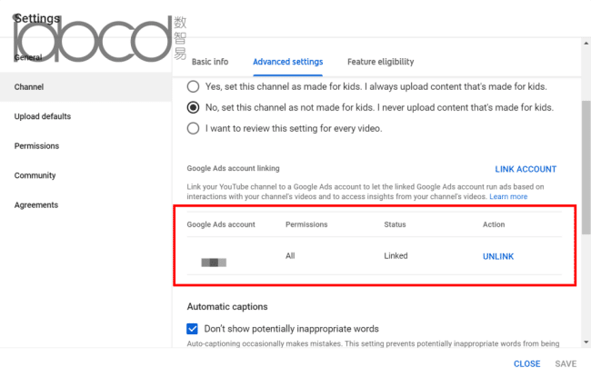 將 YouTube 頻道關(guān)聯(lián)到 Google Ads 賬戶