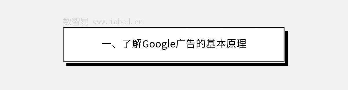 一、了解Google廣告的基本原理