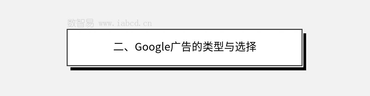 二、Google廣告的類型與選擇