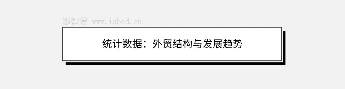 統(tǒng)計(jì)數(shù)據(jù)：外貿(mào)結(jié)構(gòu)與發(fā)展趨勢