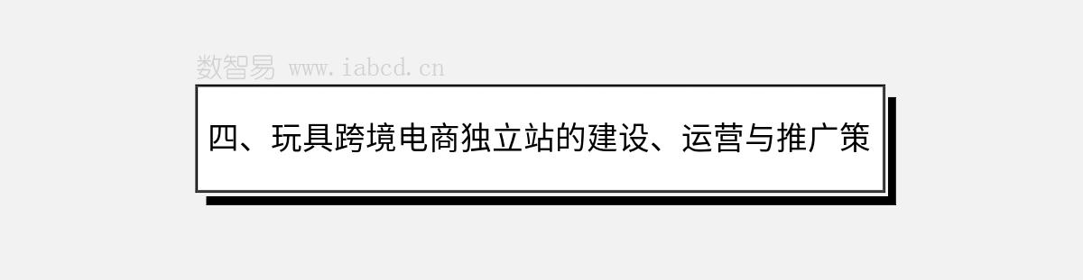 四、玩具跨境電商獨立站的建設(shè)、運營與推廣策略
