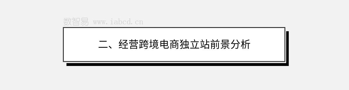 二、經(jīng)營跨境電商獨立站前景分析