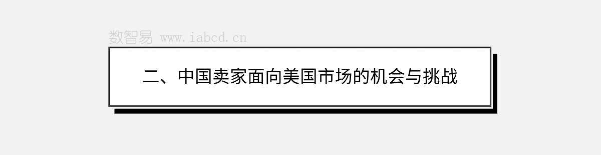 二、中國(guó)賣(mài)家面向美國(guó)市場(chǎng)的機(jī)會(huì)與挑戰(zhàn)