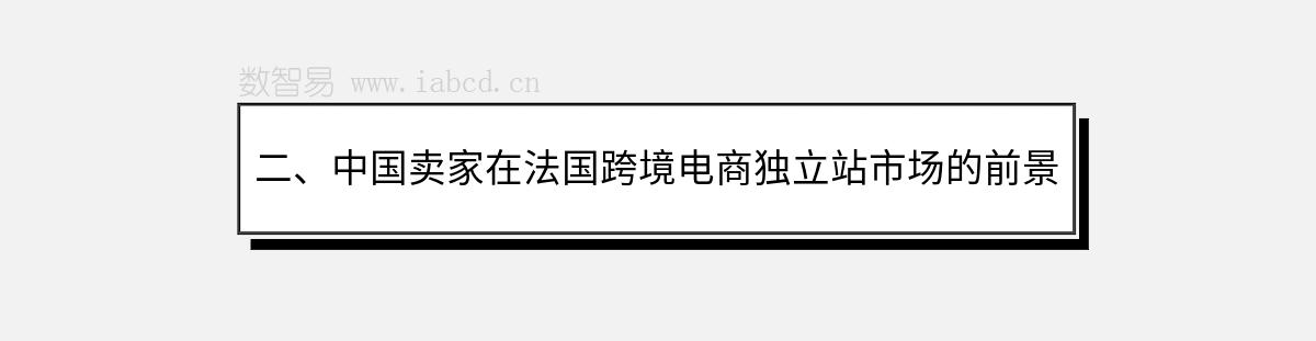 二、中國(guó)賣(mài)家在法國(guó)跨境電商獨(dú)立站市場(chǎng)的前景