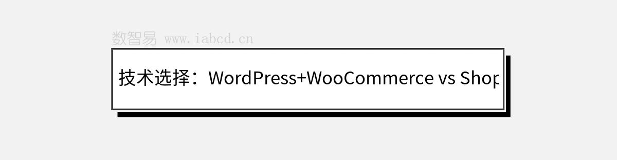 技術(shù)選擇：WordPress+WooCommerce vs Shopify