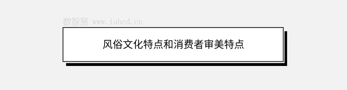 風(fēng)俗文化特點(diǎn)和消費(fèi)者審美特點(diǎn)