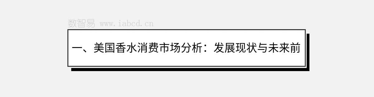 一、美國香水消費(fèi)市場分析：發(fā)展現(xiàn)狀與未來前景
