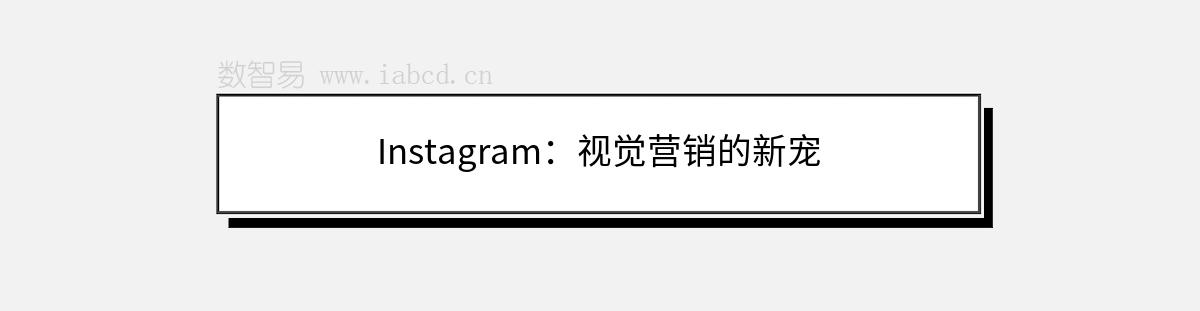 Instagram：視覺營銷的新寵