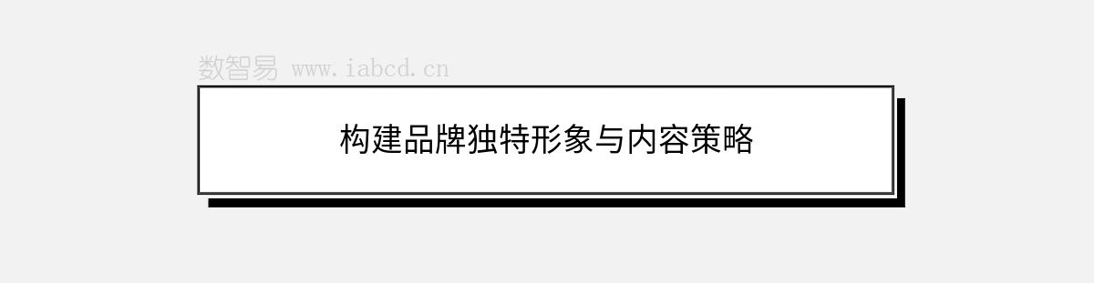 構(gòu)建品牌獨(dú)特形象與內(nèi)容策略