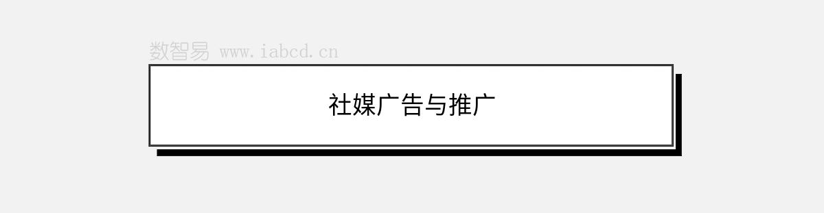社媒廣告與推廣