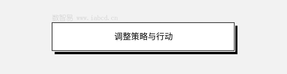 調(diào)整策略與行動(dòng)
